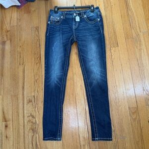 Miss Me Dark Blue Jeans